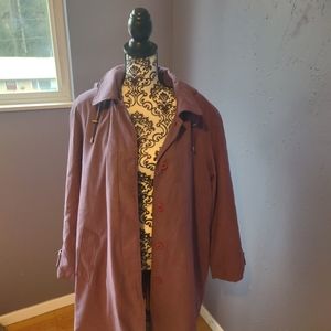 Purple Coat with Hood XL Petite
